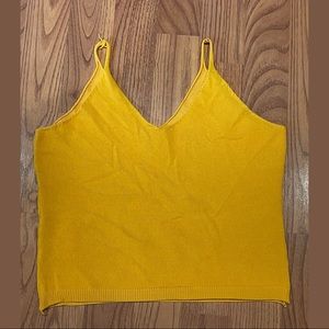 Reversible yellow crop top